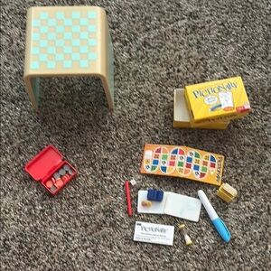 American girl doll game night set
